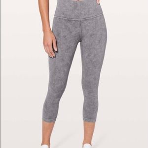 Lululemon Wunder Under High Rise Crop Washed Luna Legging -NWOT